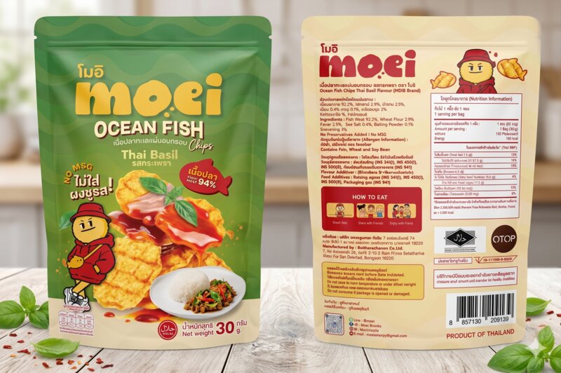 Ocean Fish Chips Thai Basil